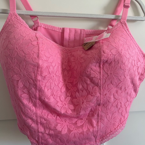 VS Pink Corset Bra - Picture 3 of 10